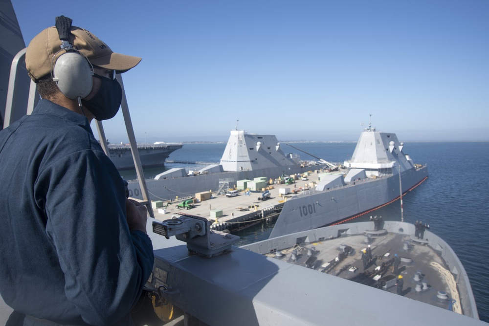 USS San Diego Goes Underway