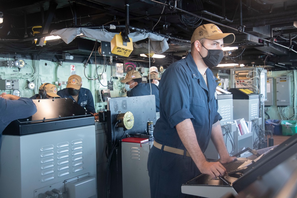 USS San Diego Goes Underway