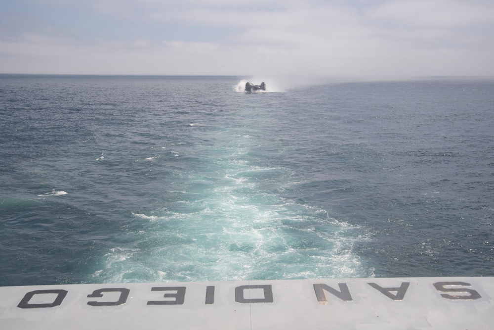 USS San Diego Goes Underway