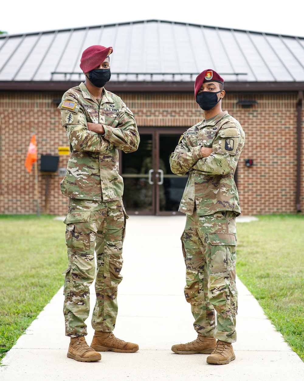 Army Paratroopers Wears Facemask