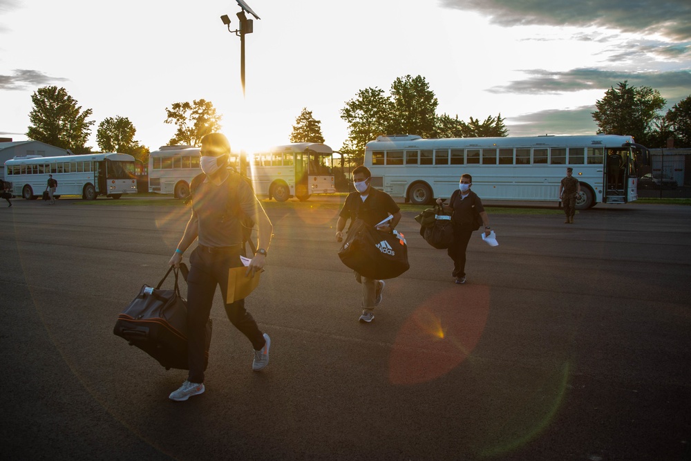 Alpha &amp; Delta Co. arrive at Brown Field
