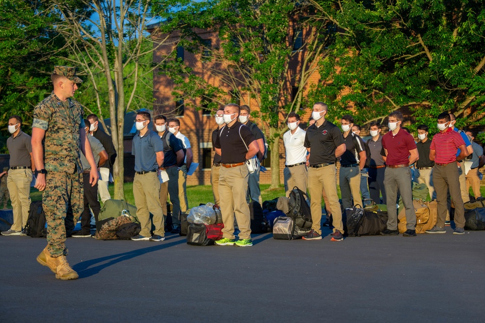 Alpha &amp; Delta Co. arrive at Brown Field