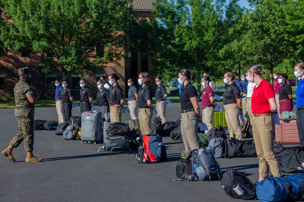 Alpha &amp; Delta Co. arrive at Brown Field