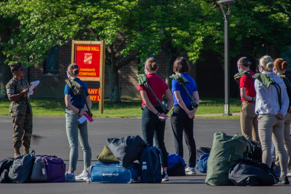 Alpha &amp; Delta Co. arrive at Brown Field
