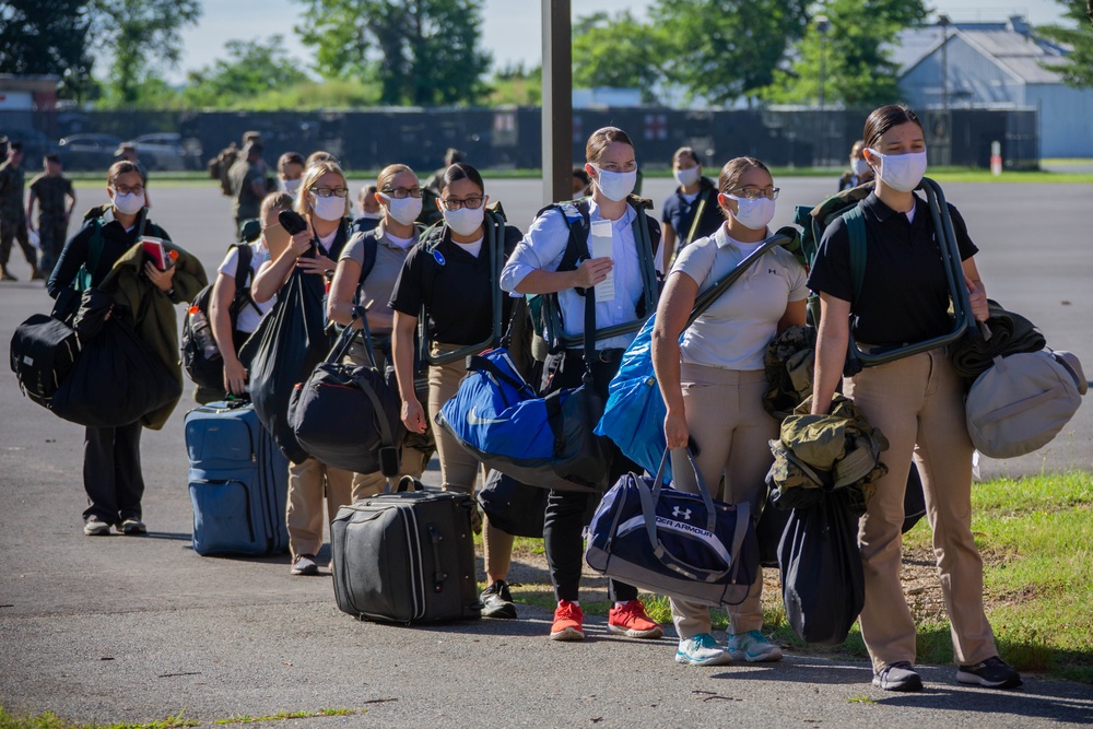 Alpha &amp; Delta Co. arrive at Brown Field