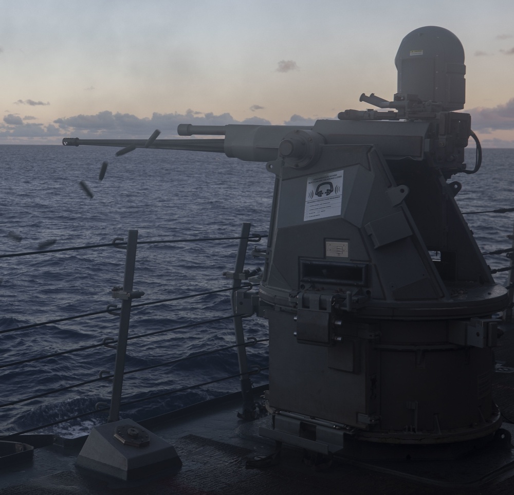 USS Milius conducts live-fire gunnery exercise