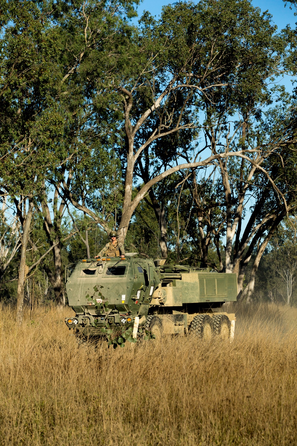 U.S. Marines prepare to conduct a HIMARS live-fire during Exercise Talisman Sabre 21