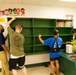 Volunteers help Finegayan Elementary School prepare for the upcoming school year