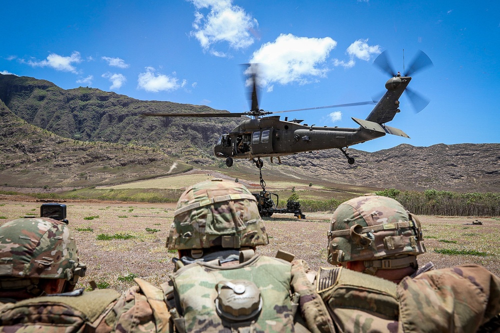 M119A3 Gun raid Howitzer sling load