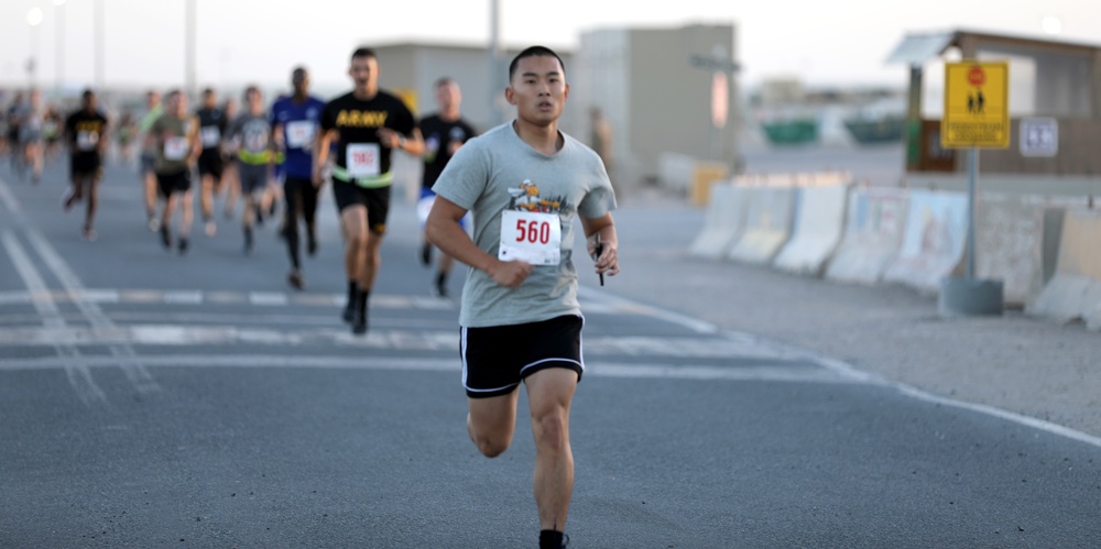 Task Force Phoenix Soldiers participate in 5K Run/Walk at Camp Buehring