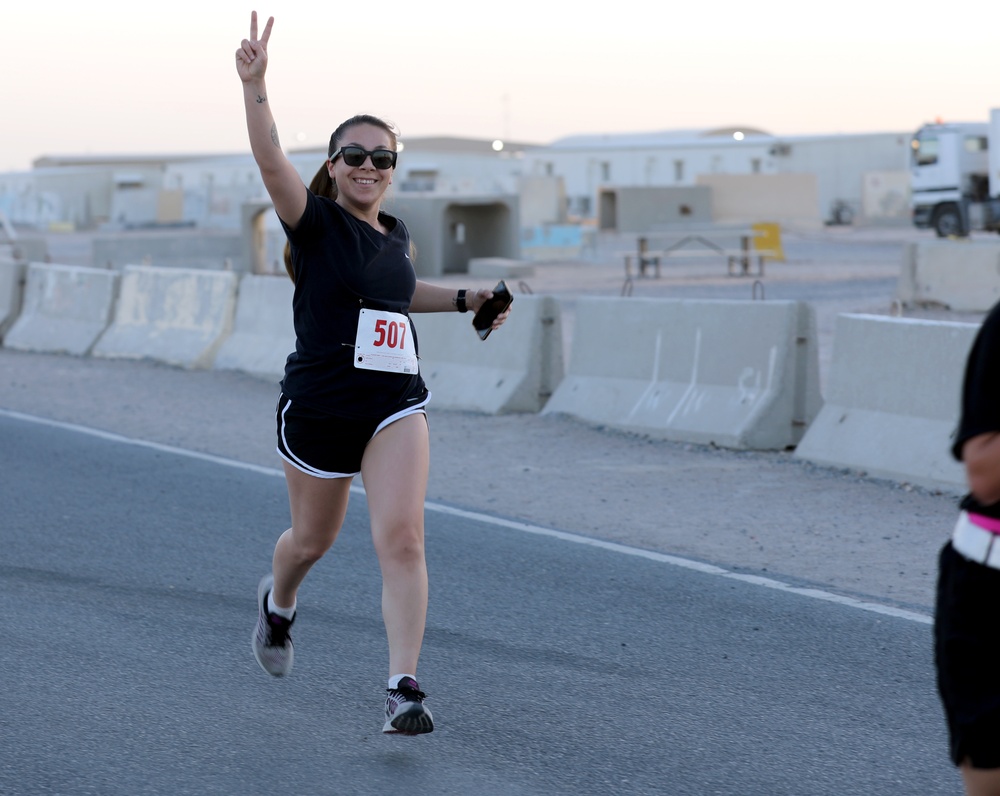 Task Force Phoenix Soldiers participate in 5K Run/Walk at Camp Buehring