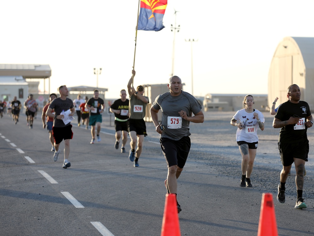 Task Force Phoenix Soldiers participate in 5K Run/Walk at Camp Buehring