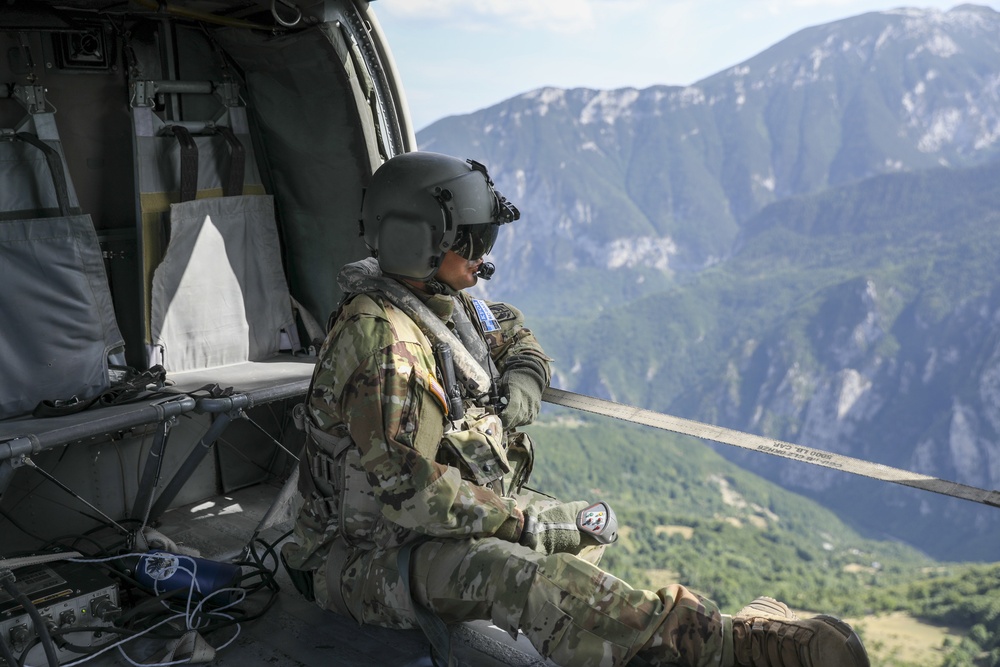 KFOR Task Force Valkyrie Carries Out Wildfire Missions in Western Kosovo