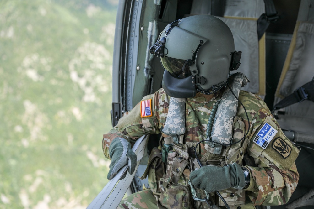 KFOR Task Force Valkyrie Carries Out Wildfire Missions in Western Kosovo