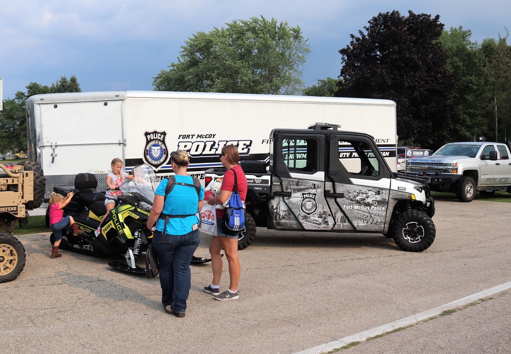 Fort McCoy police, fire personnel support 2021 Monroe County National Night Out