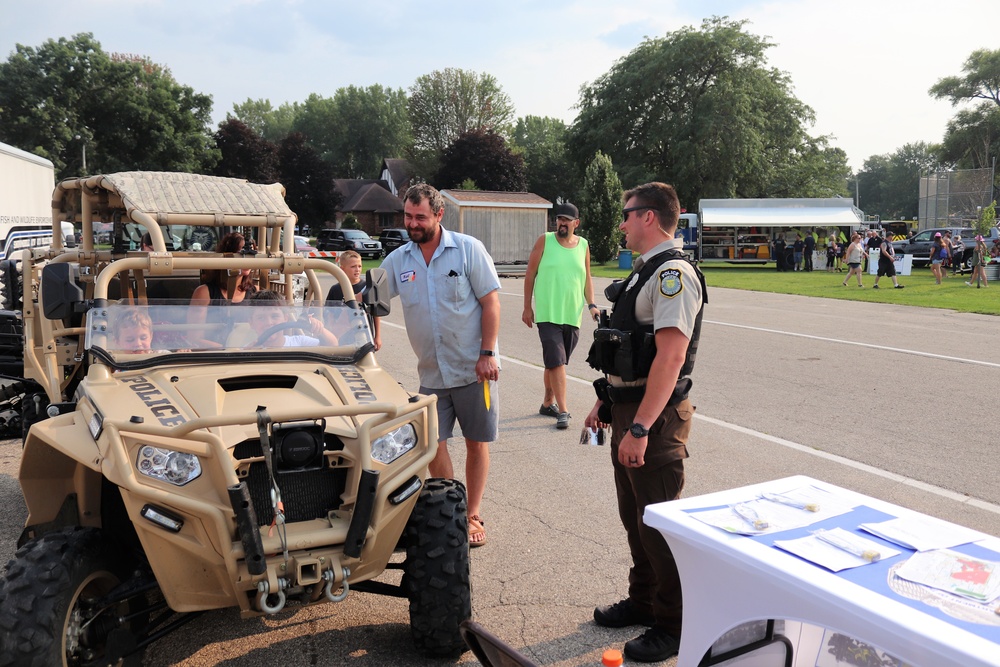 Fort McCoy police, fire personnel support 2021 Monroe County National Night Out