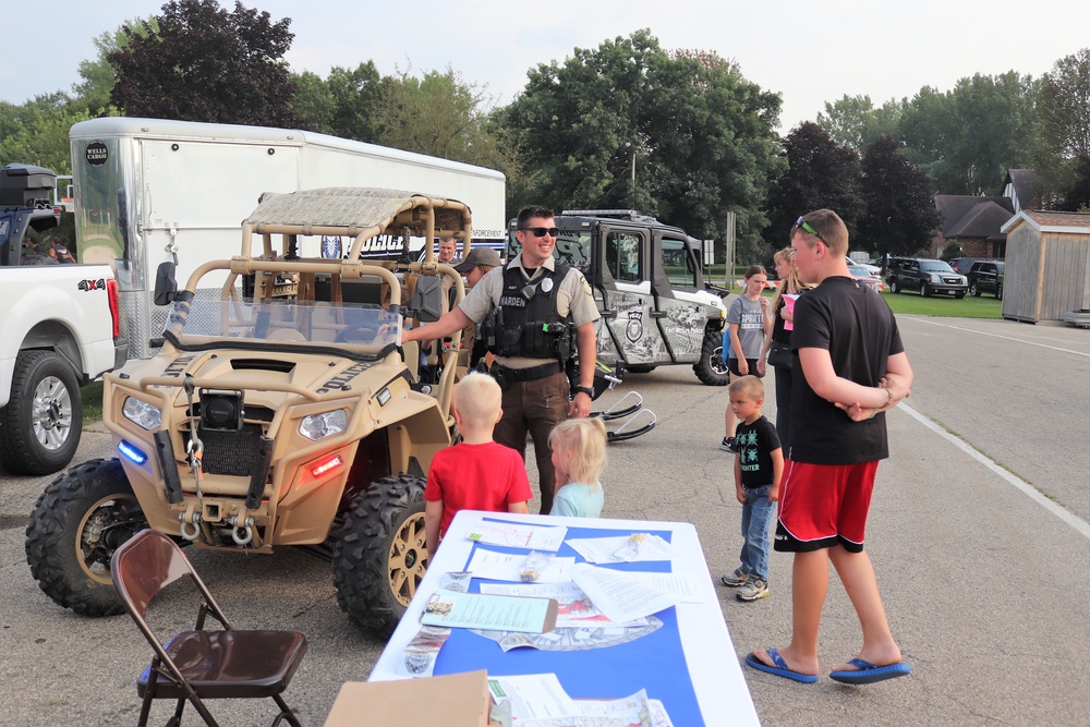 Fort McCoy police, fire personnel support 2021 Monroe County National Night Out