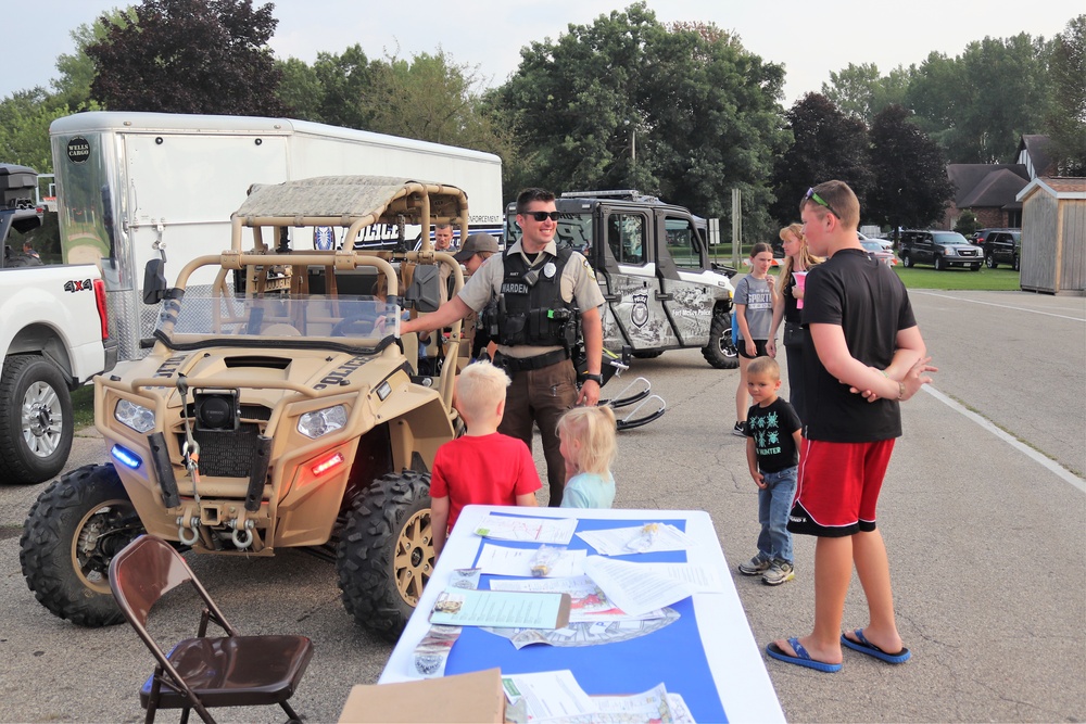 Fort McCoy police, fire personnel support 2021 Monroe County National Night Out