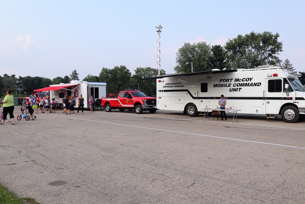 Fort McCoy police, fire personnel support 2021 Monroe County National Night Out