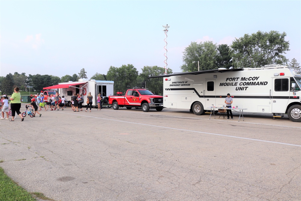 Fort McCoy police, fire personnel support 2021 Monroe County National Night Out