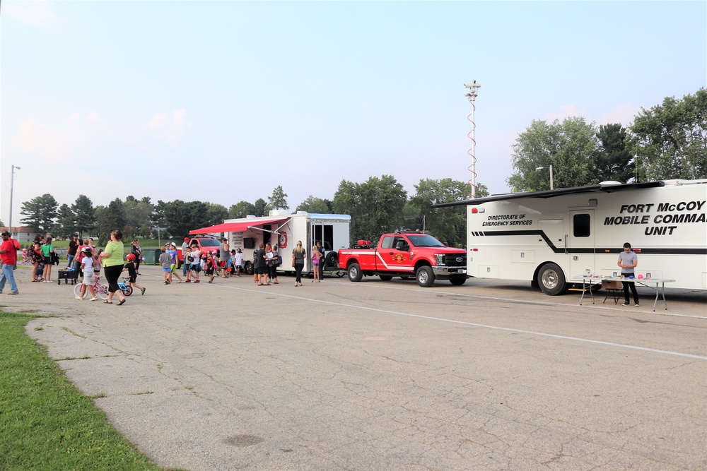 Fort McCoy police, fire personnel support 2021 Monroe County National Night Out