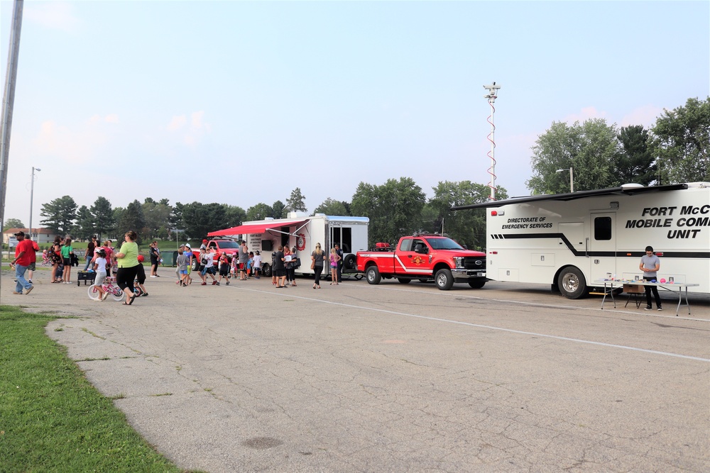 Fort McCoy police, fire personnel support 2021 Monroe County National Night Out