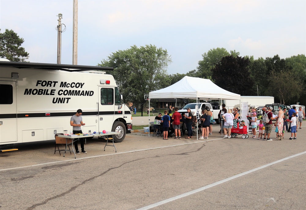 Fort McCoy police, fire personnel support 2021 Monroe County National Night Out