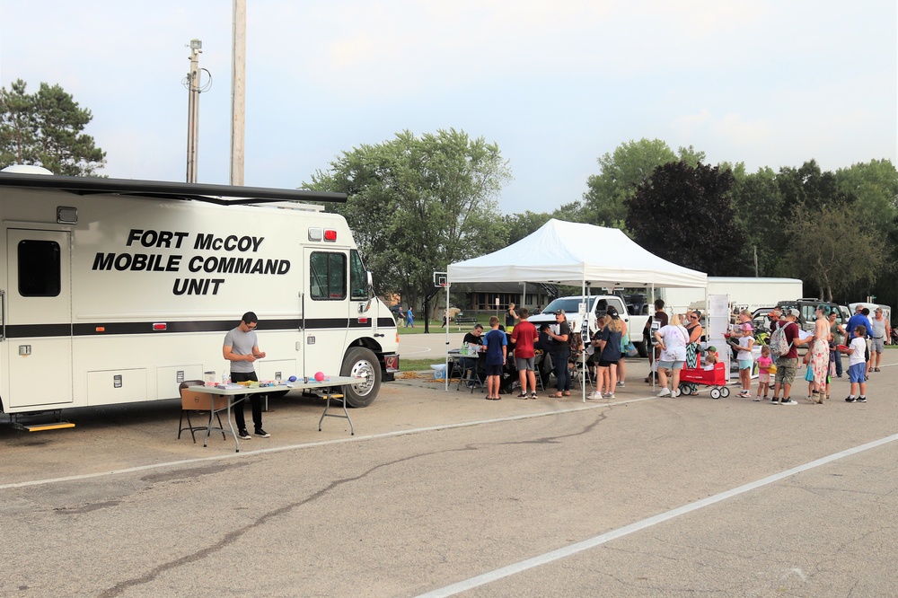 Fort McCoy police, fire personnel support 2021 Monroe County National Night Out