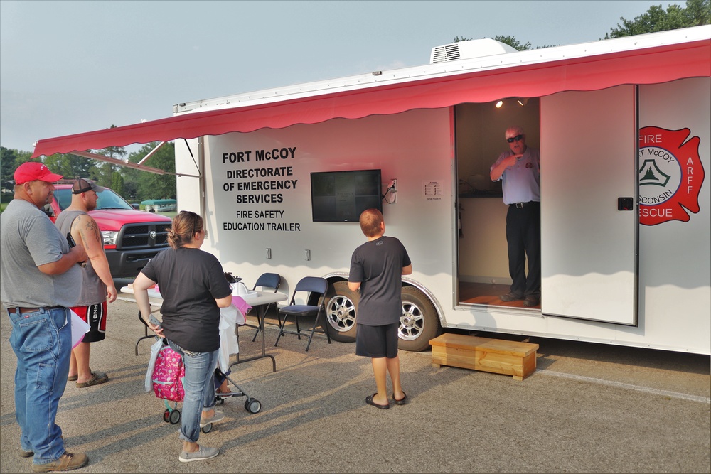 Fort McCoy police, fire personnel support 2021 Monroe County National Night Out