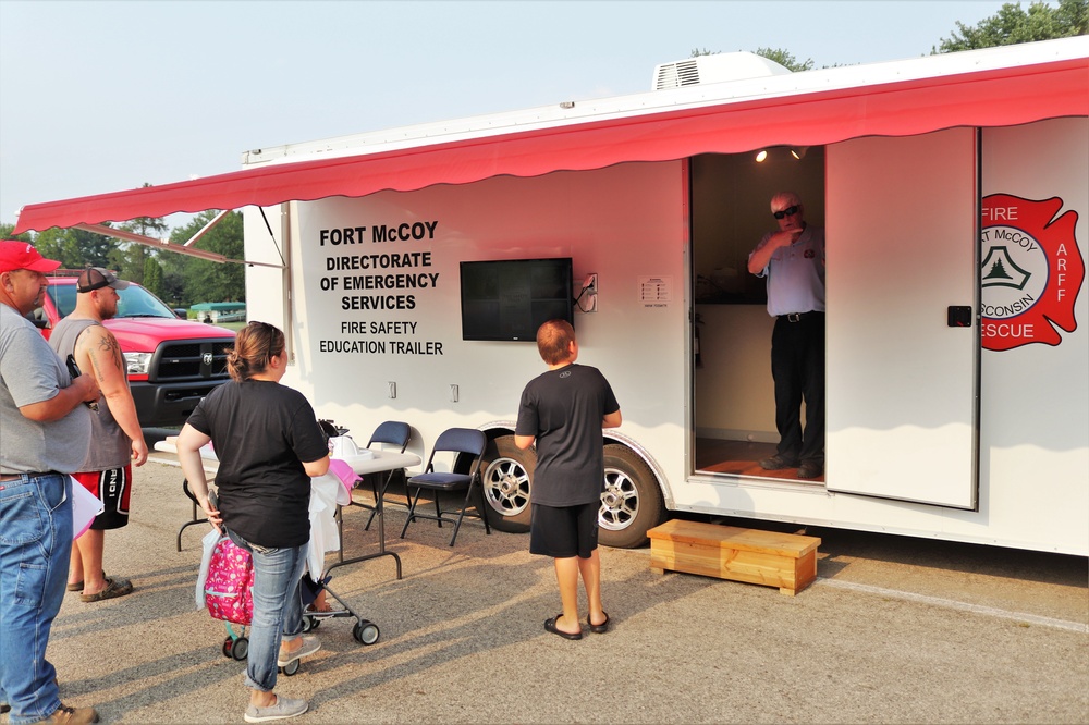 Fort McCoy police, fire personnel support 2021 Monroe County National Night Out