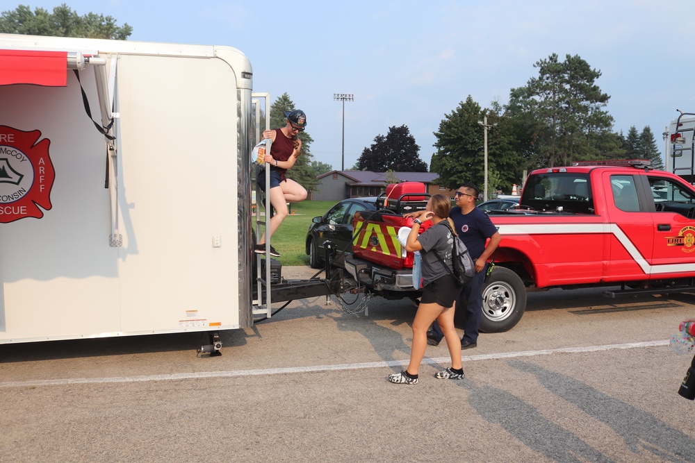 Fort McCoy police, fire personnel support 2021 Monroe County National Night Out