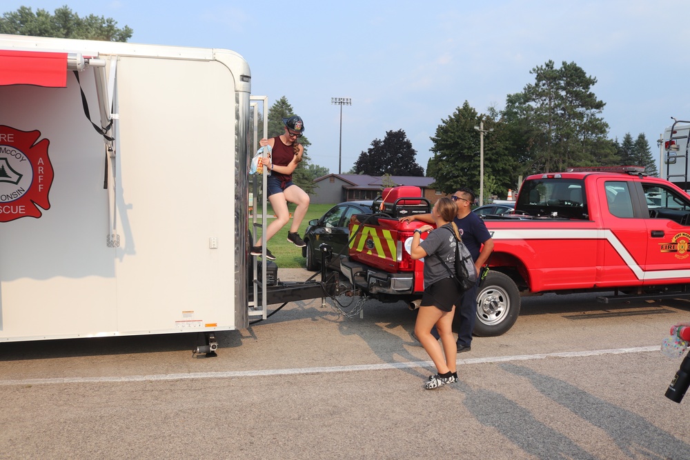 Fort McCoy police, fire personnel support 2021 Monroe County National Night Out