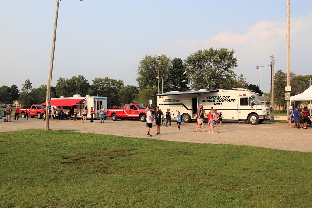 Fort McCoy police, fire personnel support 2021 Monroe County National Night Out