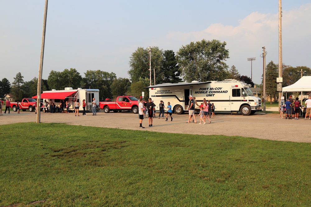 Fort McCoy police, fire personnel support 2021 Monroe County National Night Out