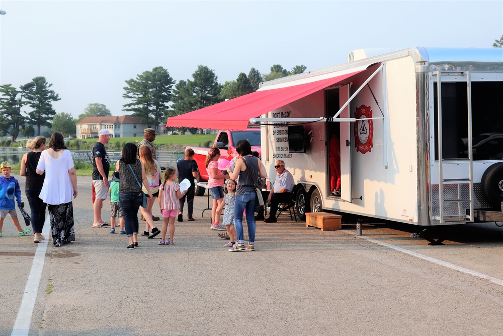 Fort McCoy police, fire personnel support 2021 Monroe County National Night Out