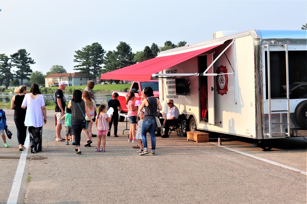 Fort McCoy police, fire personnel support 2021 Monroe County National Night Out