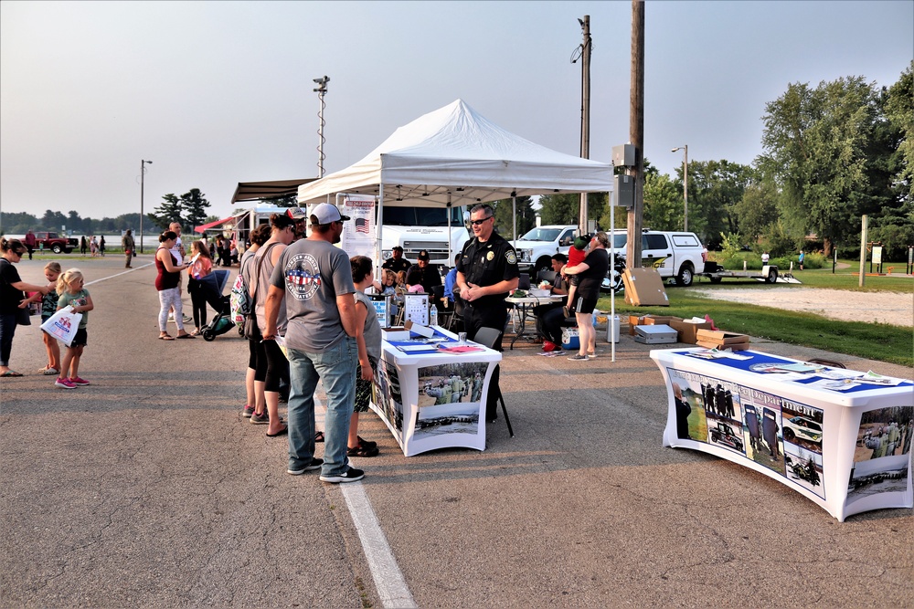 Fort McCoy police, fire personnel support 2021 Monroe County National Night Out