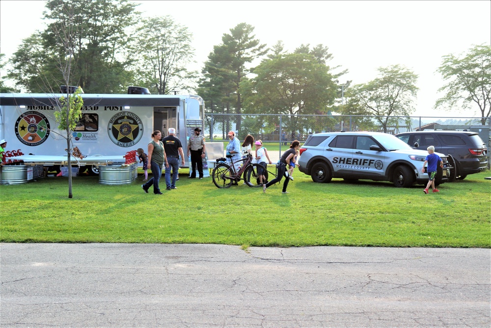 Fort McCoy police, fire personnel support 2021 Monroe County National Night Out