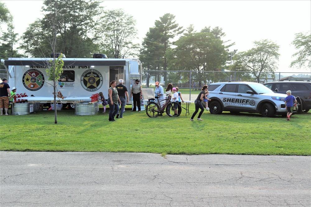 Fort McCoy police, fire personnel support 2021 Monroe County National Night Out