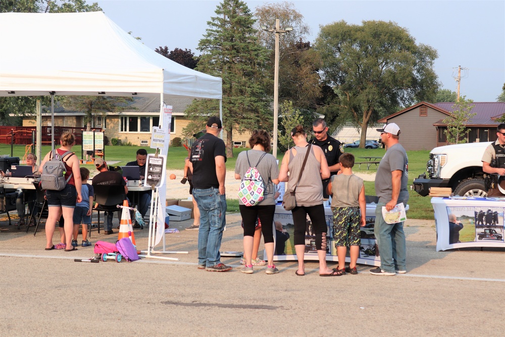 Fort McCoy police, fire personnel support 2021 Monroe County National Night Out