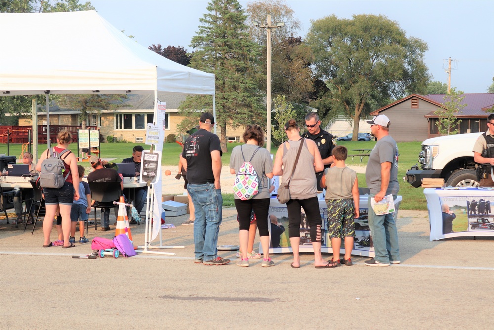 Fort McCoy police, fire personnel support 2021 Monroe County National Night Out