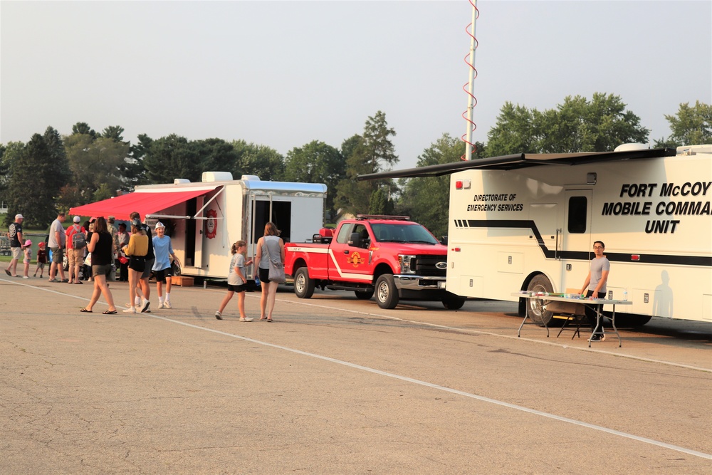 Fort McCoy police, fire personnel support 2021 Monroe County National Night Out