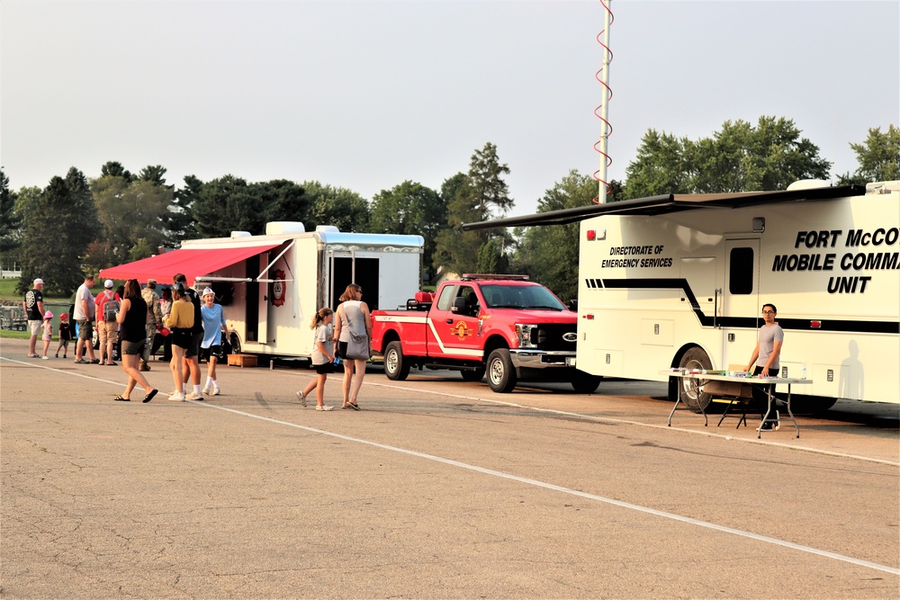 Fort McCoy police, fire personnel support 2021 Monroe County National Night Out