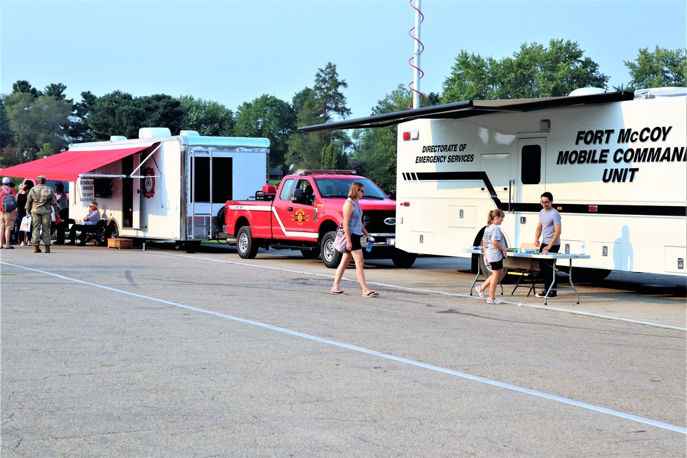 Fort McCoy police, fire personnel support 2021 Monroe County National Night Out