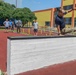 Sgt. Morgan Figgs demonstrates an obstacle
