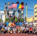 American and Romanian Reserve service members pose for a photo