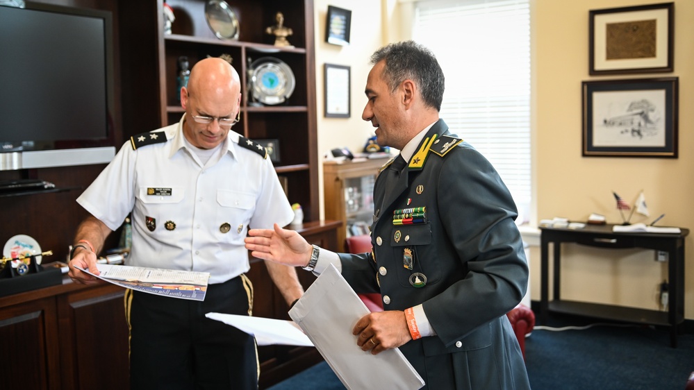 Italian Brig. Gen. Salvatore Russo visits IADC