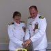 CAPT Hicks and CAPT Cole cut the cake during NCDOC's change of command reception