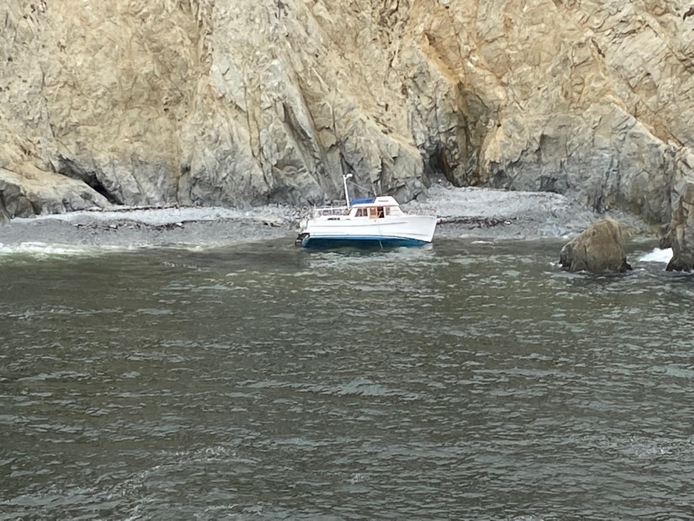 Coast Guard, partner agencies rescue man and 6 dogs, continue response to fuel spill near Tomales Point