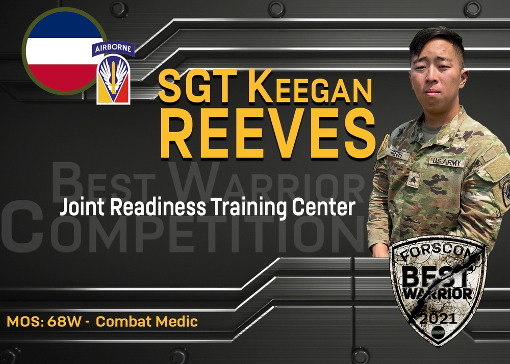 2021 FORSCOM Best Warrior Competition - SGT Keegan Reeves, JRTC